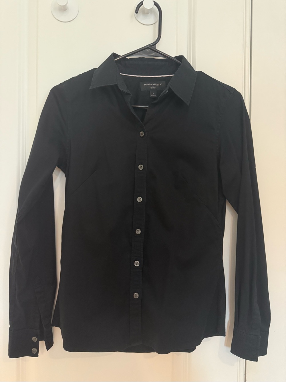 Banana Republic Black Women's Non-Iron Shirt
